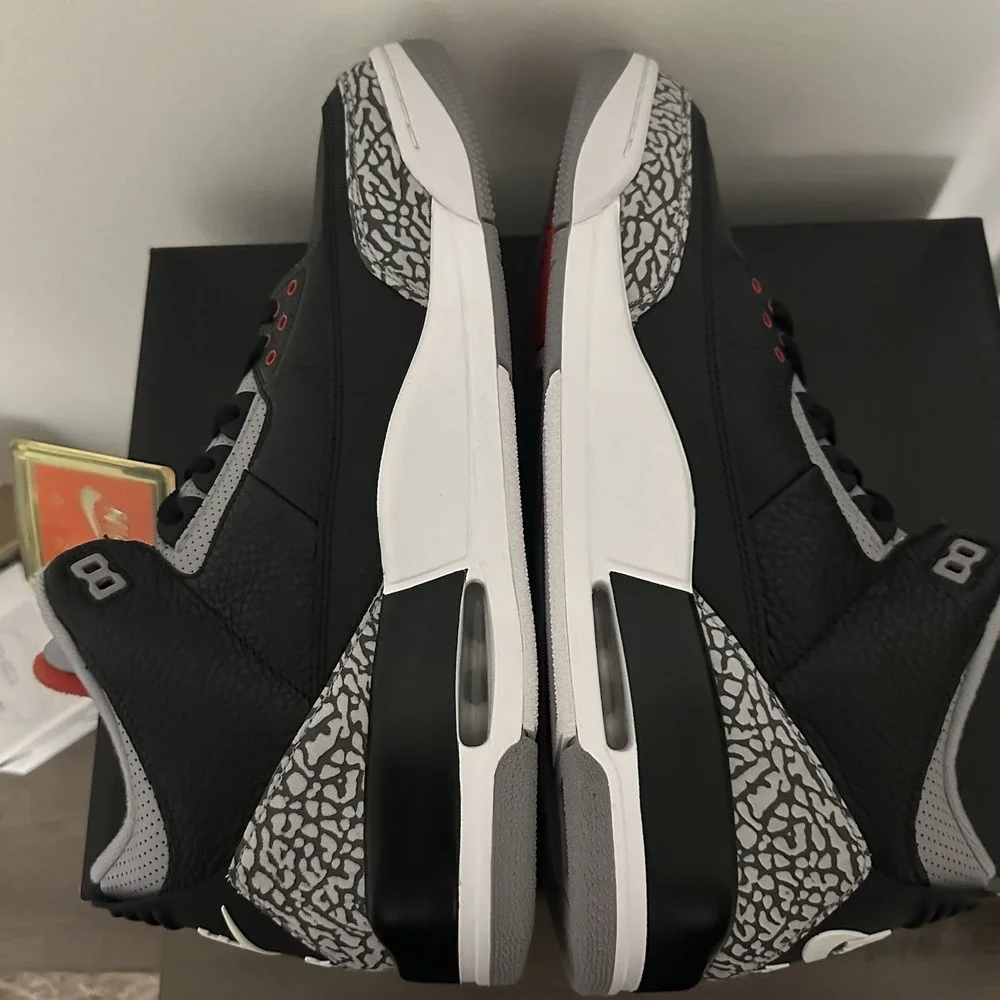 Size 13 - Jordan 3 Retro OG Mid Black Cement  Style 854262-001  2018 New Box